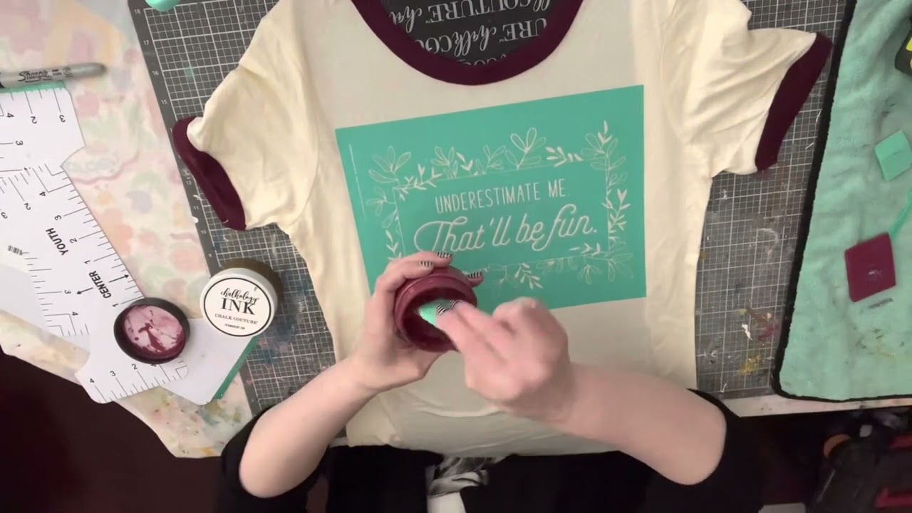 DIY Inspirational T-shirt with permanent ink, no weeding, peeling or Cricut required!