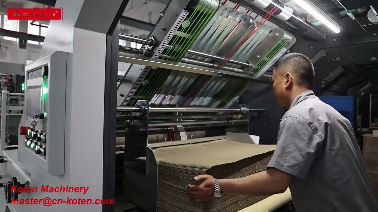 Fully Automatic Flute Laminating Machine for Corrugated Paper & Cardboard