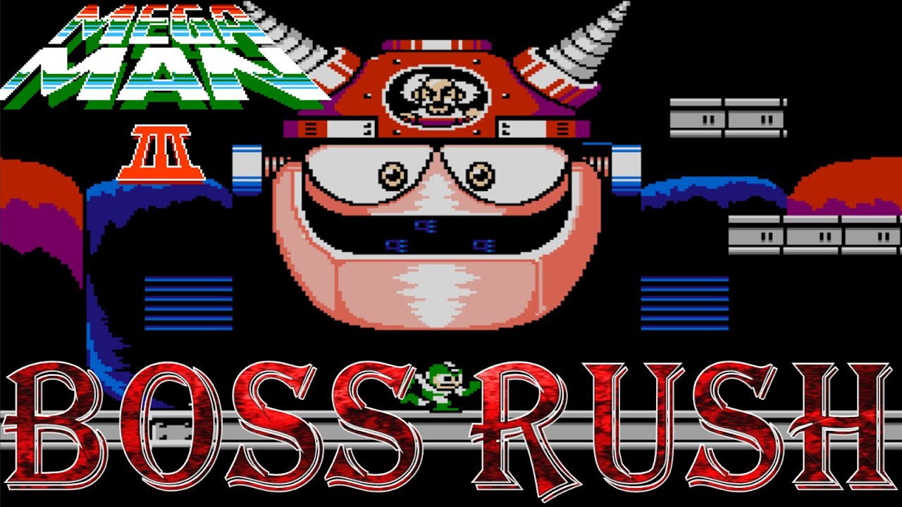 Mega Man 3 - Boss Rush (All Boss Fights, No Damage)