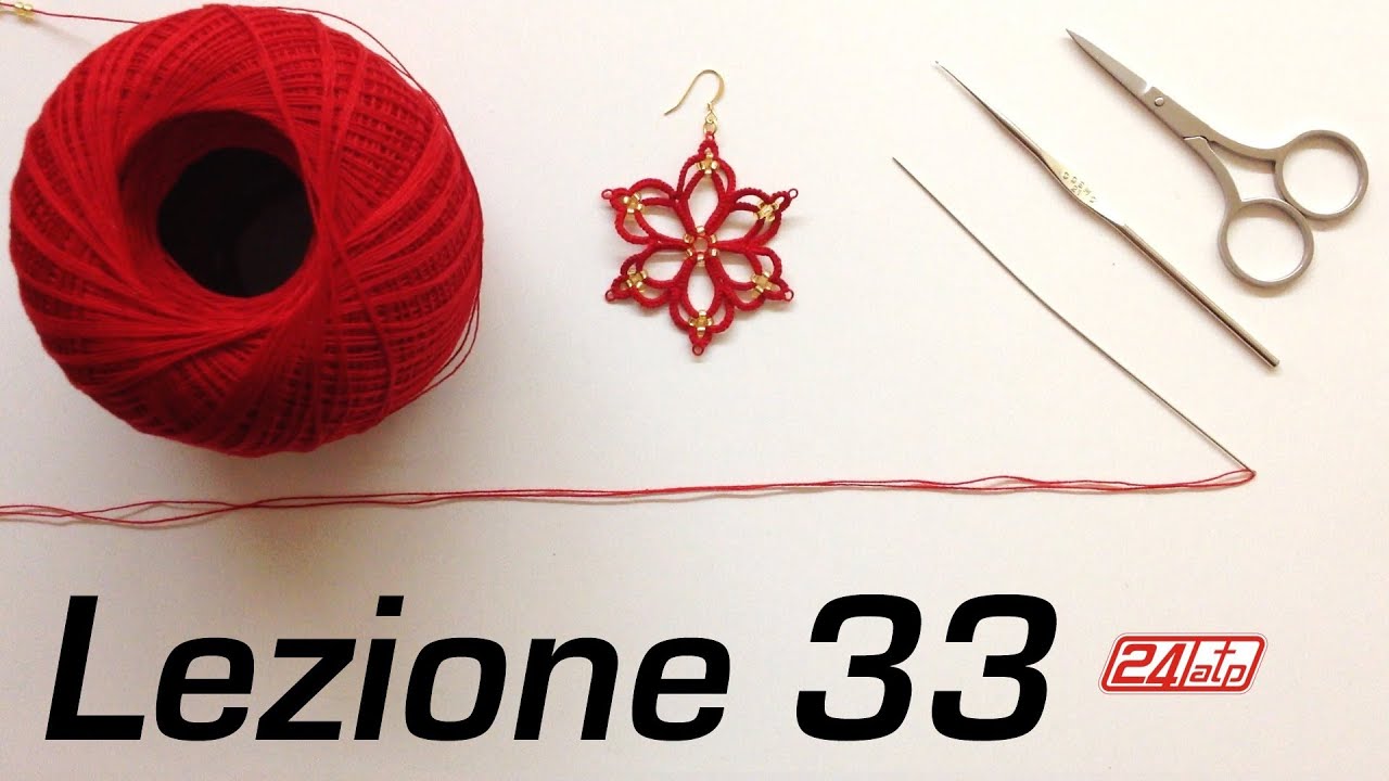 Chiacchierino Ad Ago - 33˚ Lezione Orecchino Stella Come Fare Bijoux Tutorial Needle Tatting