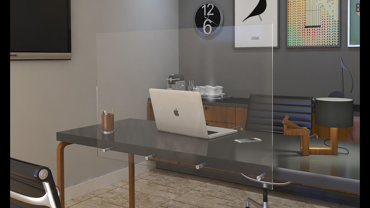 How To: Mount Acrylic Sneeze Guard Stands