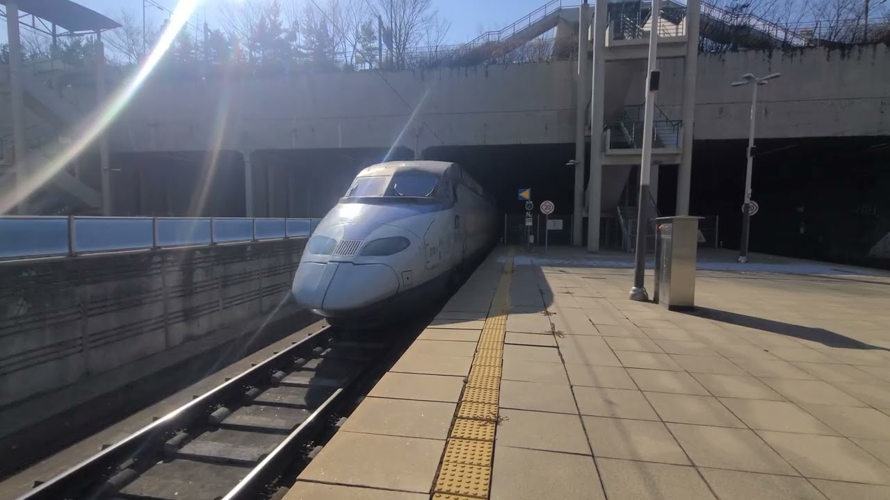 KTX 001호기 서울행 #412 광명역 진입