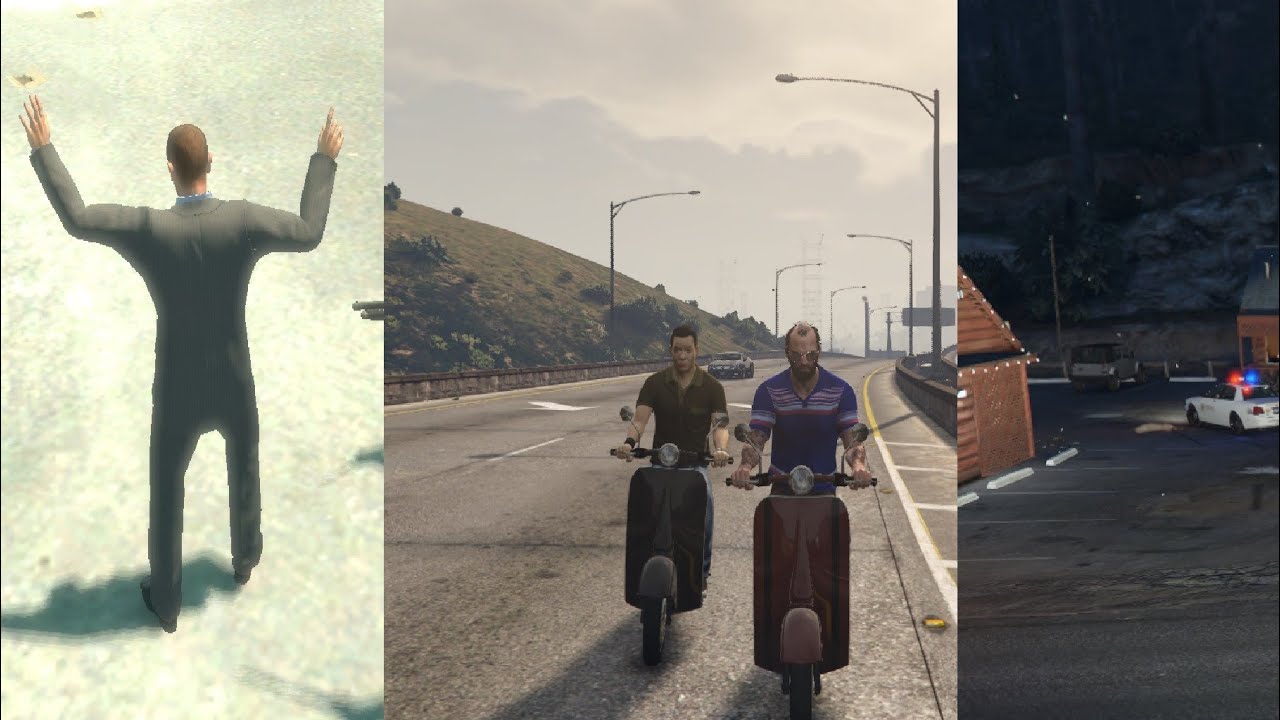 GTA 4 & 5 GAMEPLAY Updates - Busted Compilation 1[HD] (p only)