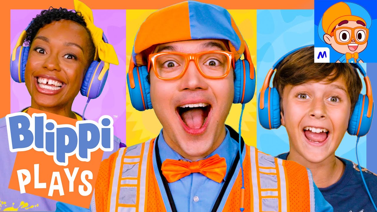Let's Play Blippi's Curiosity Club! 📱 Blippi and Meekah Multiplayer 🎮 Video Games for Kids