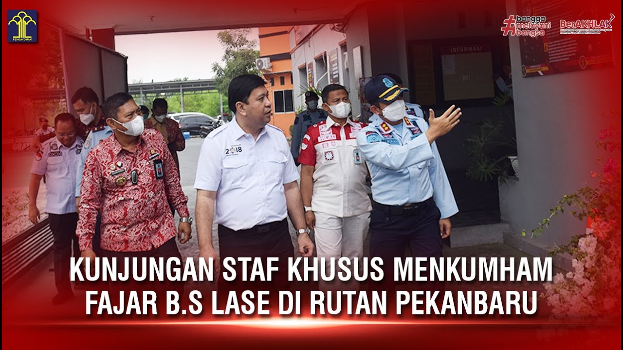 Kunjungan Staf Khusus Menkumham Fajar B.S. Lase ke Rutan Pekanbaru