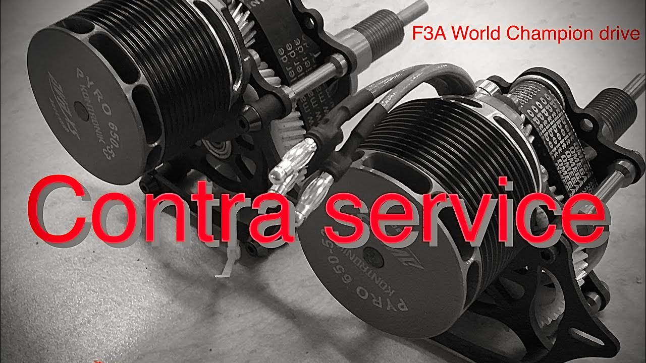 Changing ball bearings, F3A Contra drive