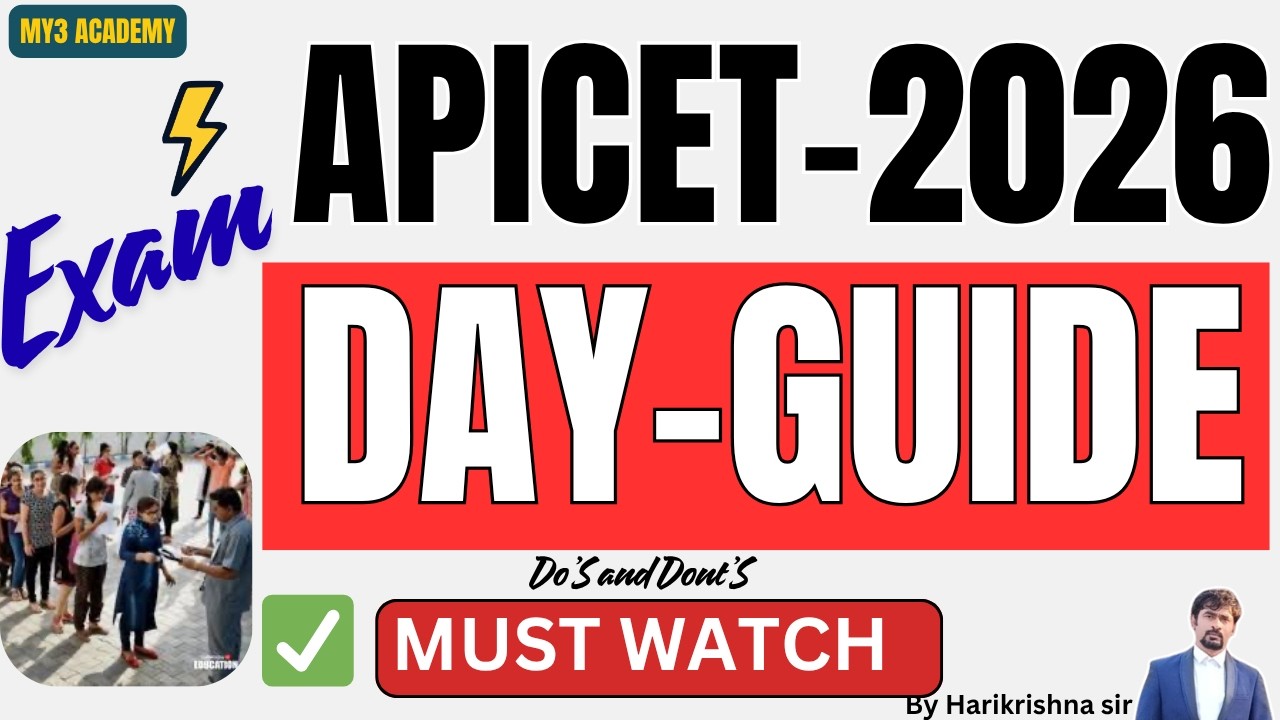AP ICET 2026 Exam Day Strategy 🔥 | Hall Ticket to Final Submit Guide | CBT Tips