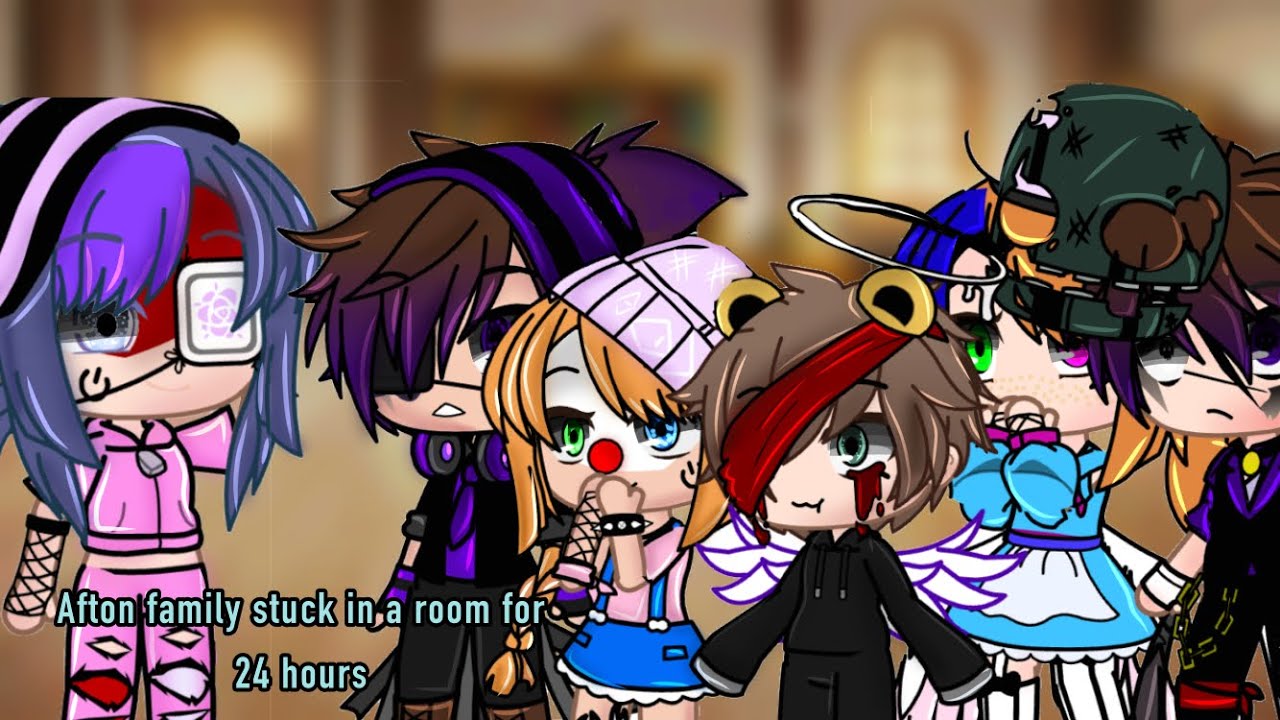 Afton family stuck in a room for 24 hours (Marinette Afton AU) part one