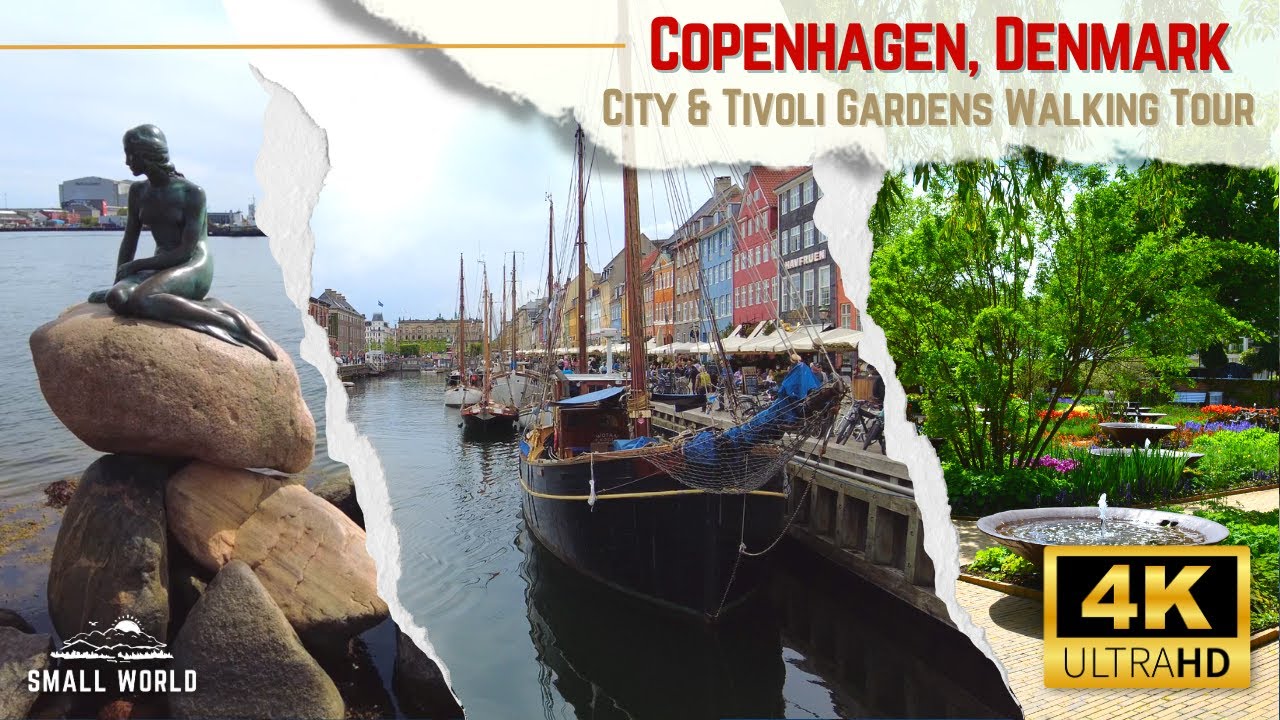 Copenhagen, Denmark & Tivoli Gardens | Full City Sightseeing Walking Tour Compilation
