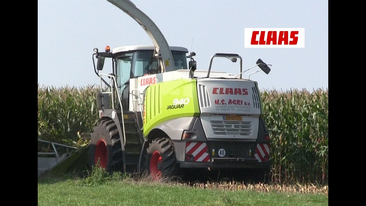 H.S.AGRI B.V.Mais hakselen Claas Jaguar 940.  10rijer