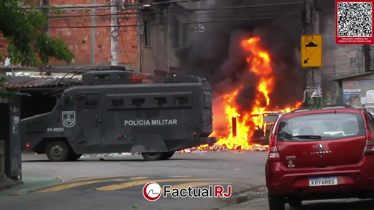 Video com mais de uma hora s&oacute; de adrenalina e perigo  durante opera&ccedil;&otilde;es policial no R.J.