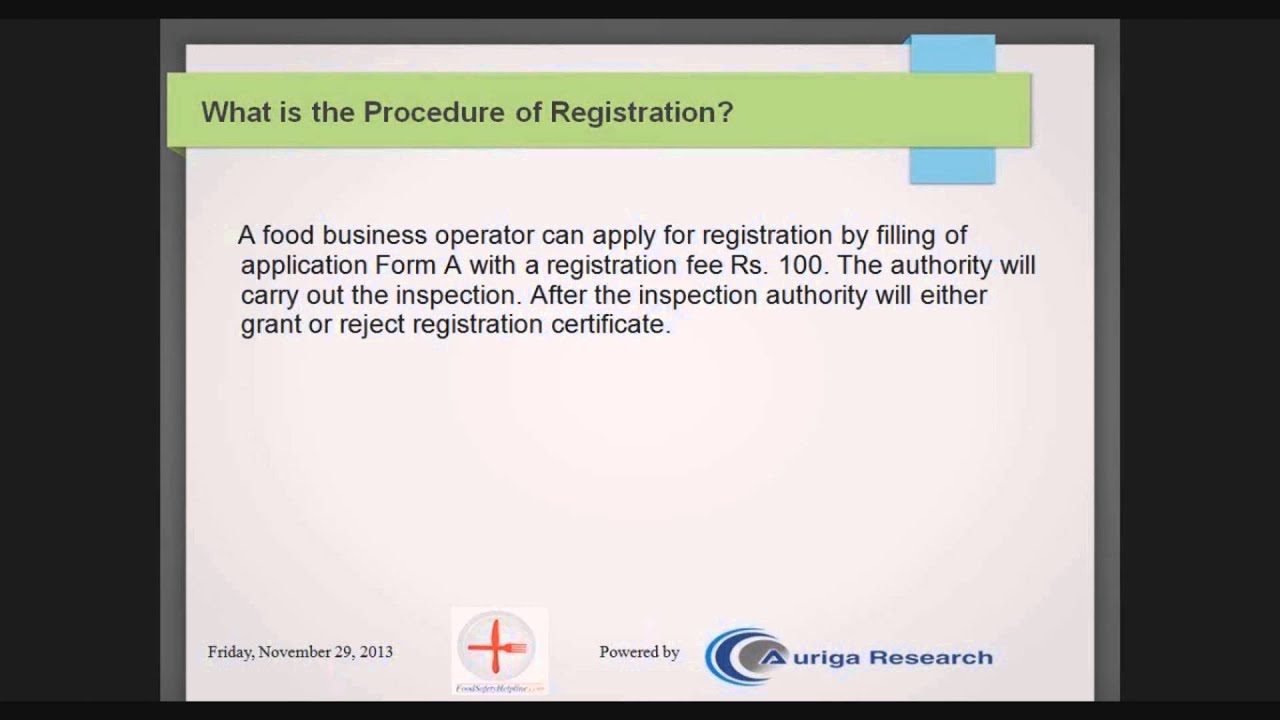 What is the procedure for registration?
