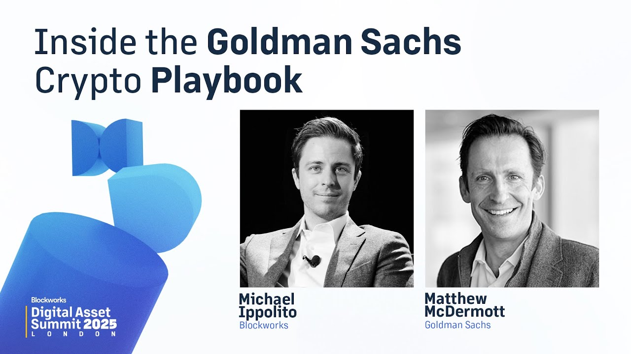 Inside the Goldman Sachs Digital Asset Playbook | DAS London 2025 | Day 3 | Institutional