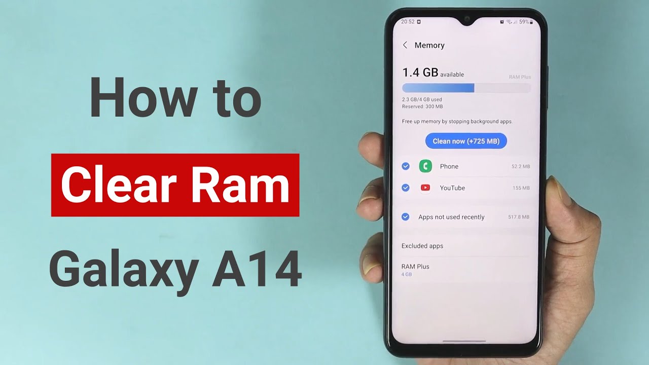 How to Clear Ram or Memory in Samsung Galaxy A14