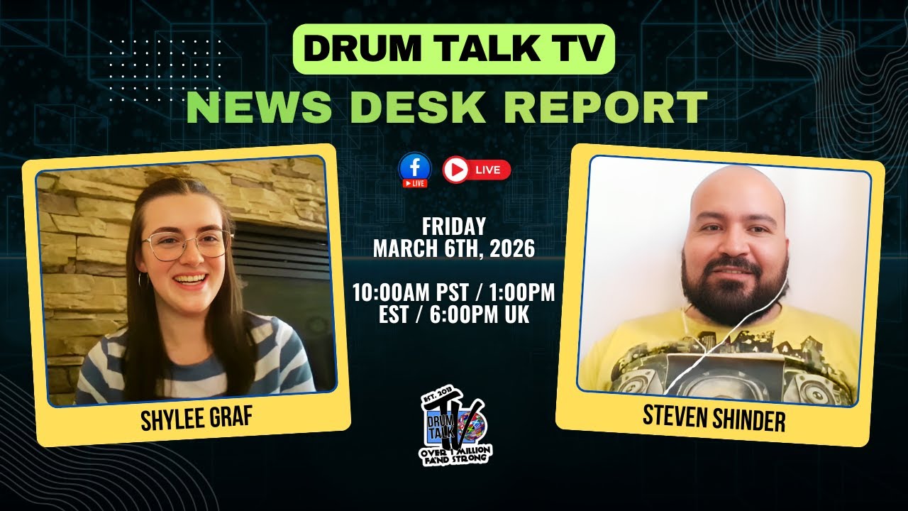 Iron Maiden's Phone Ban, New Twisted Sister Singer & More - Drum Talk TV News Desk Report 3/6/26