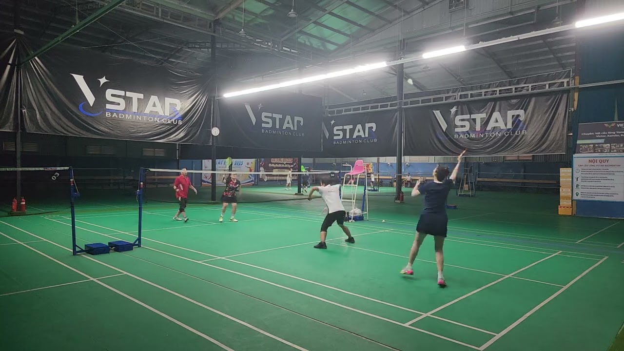 0203 MD [CLVK ]🤾‍♂️ Water / Bình 🏸 An Vy/ Hoha - HAPTHY Badminton - Sân Cầu lông Vstar