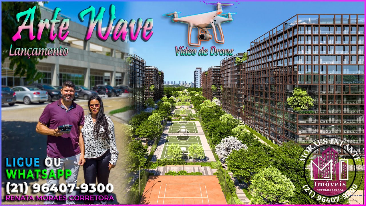 Conheça o Arte Wave - Mais um lançamento da Construtora Calper no CidadeArte Barra - Vídeo de Drone