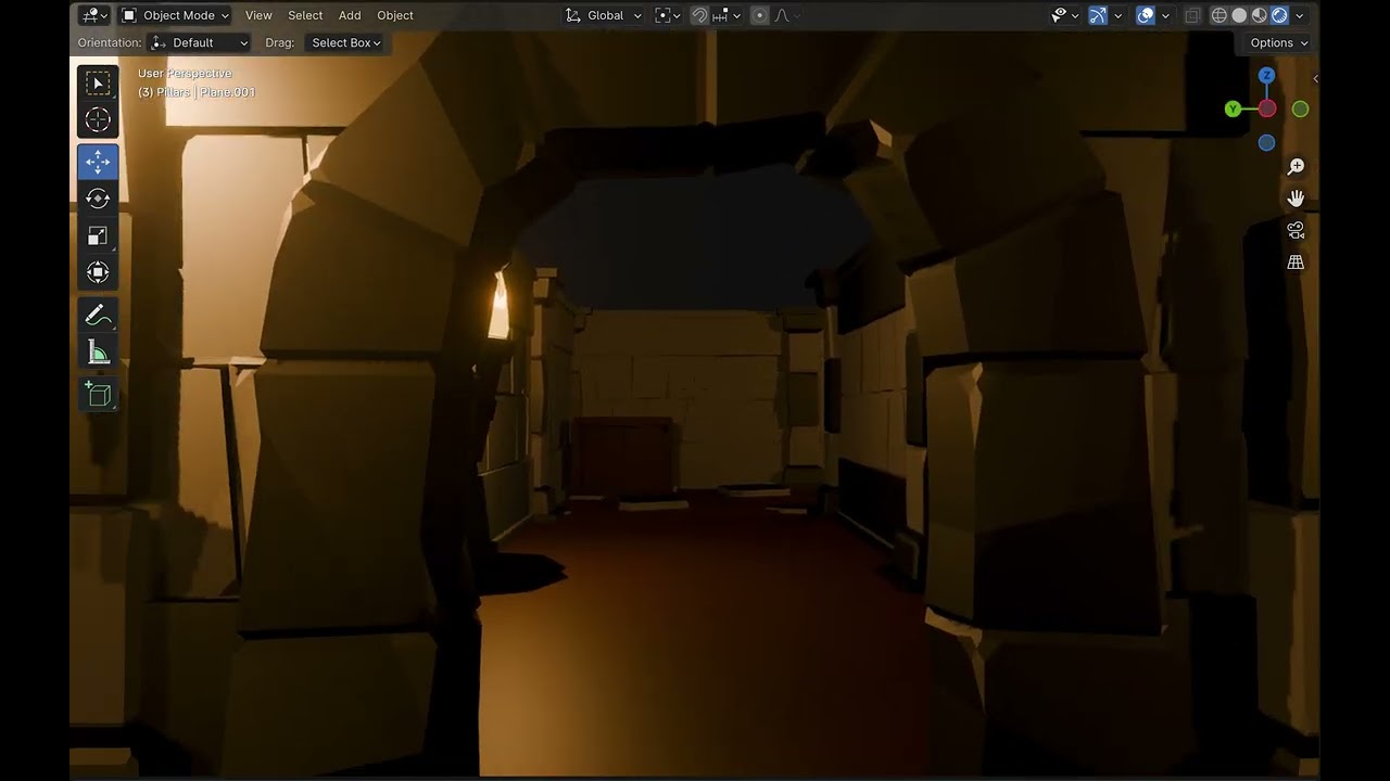 Blender Modeling - Low Poly dungeon