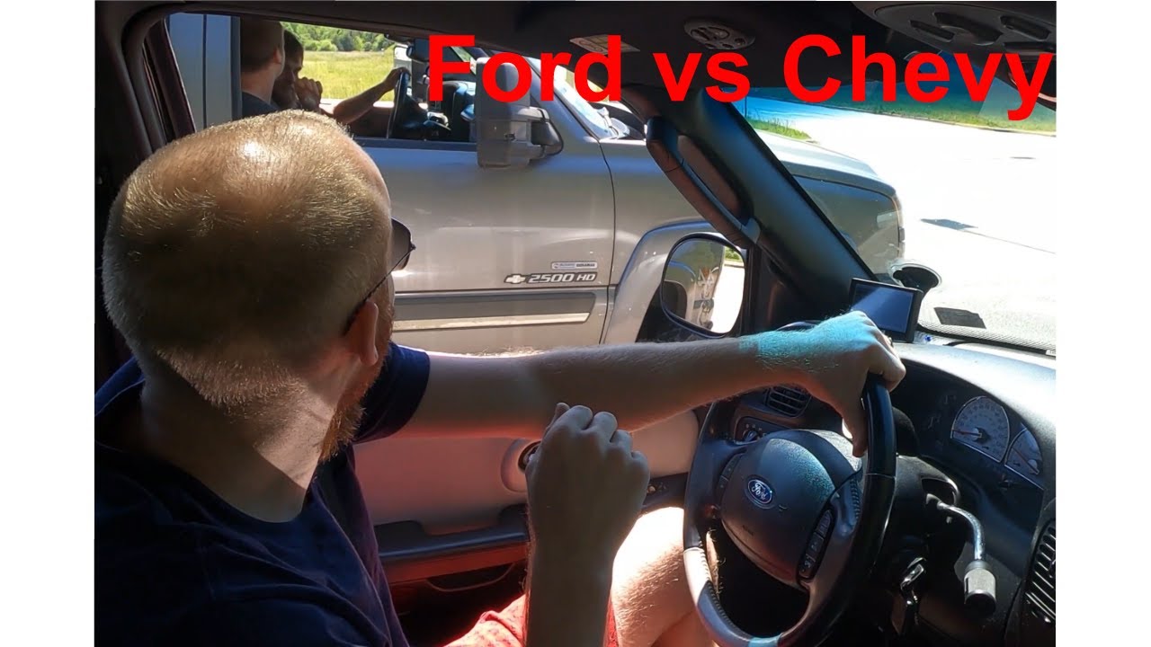 SUPERCHARGED 03 Harley F150 VS TUNED Chevy DURAMAX!!!! That thing is quick as f*%#!!