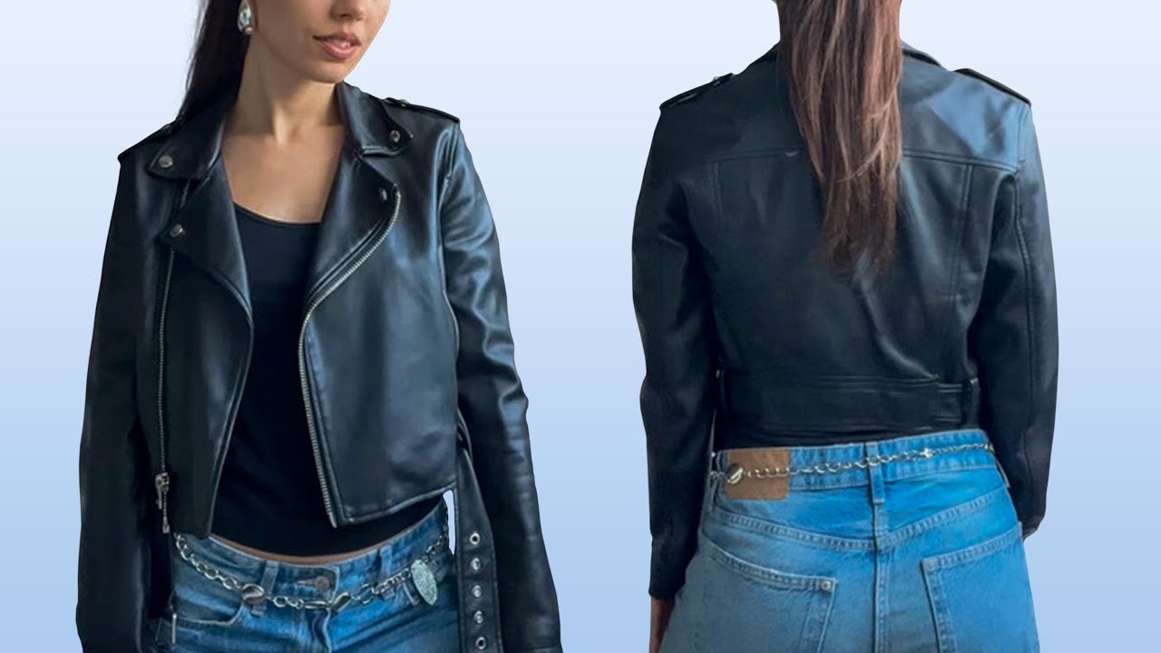 Burning leather clothes 12 - Black leather jacket