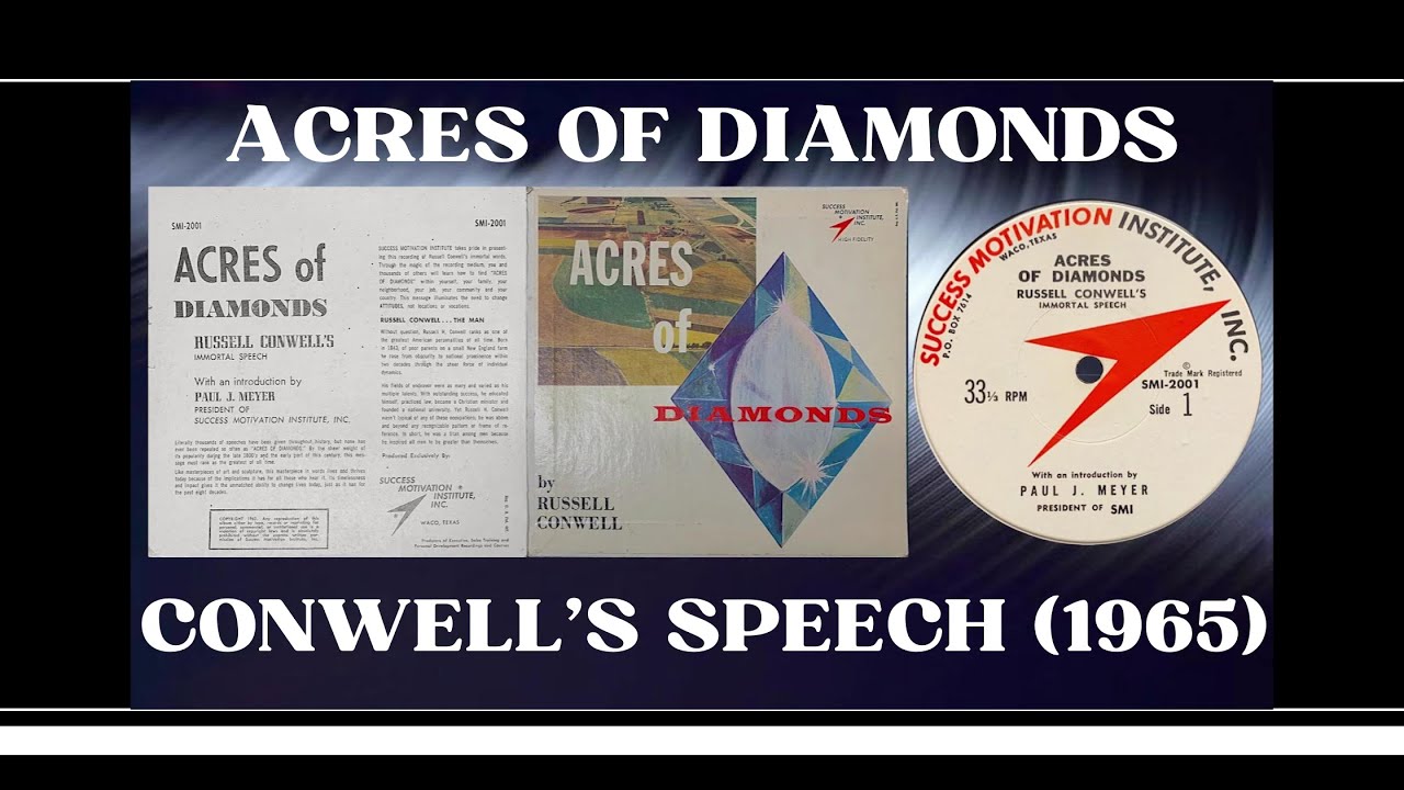 Acres Of Diamonds | Russell Conwell's Motivational Immortal Speech (1965) | Full Audio On Tape