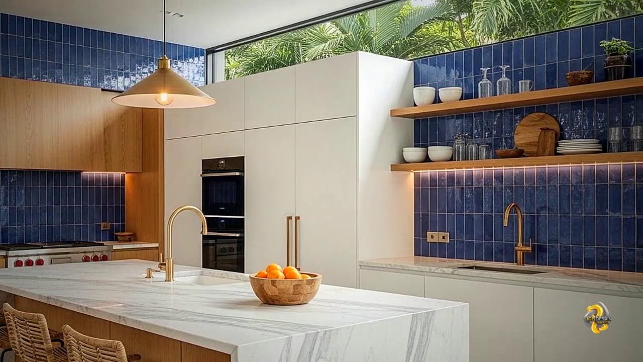 Desain Interior Dapur dengan Area Laundry Tersembunyi