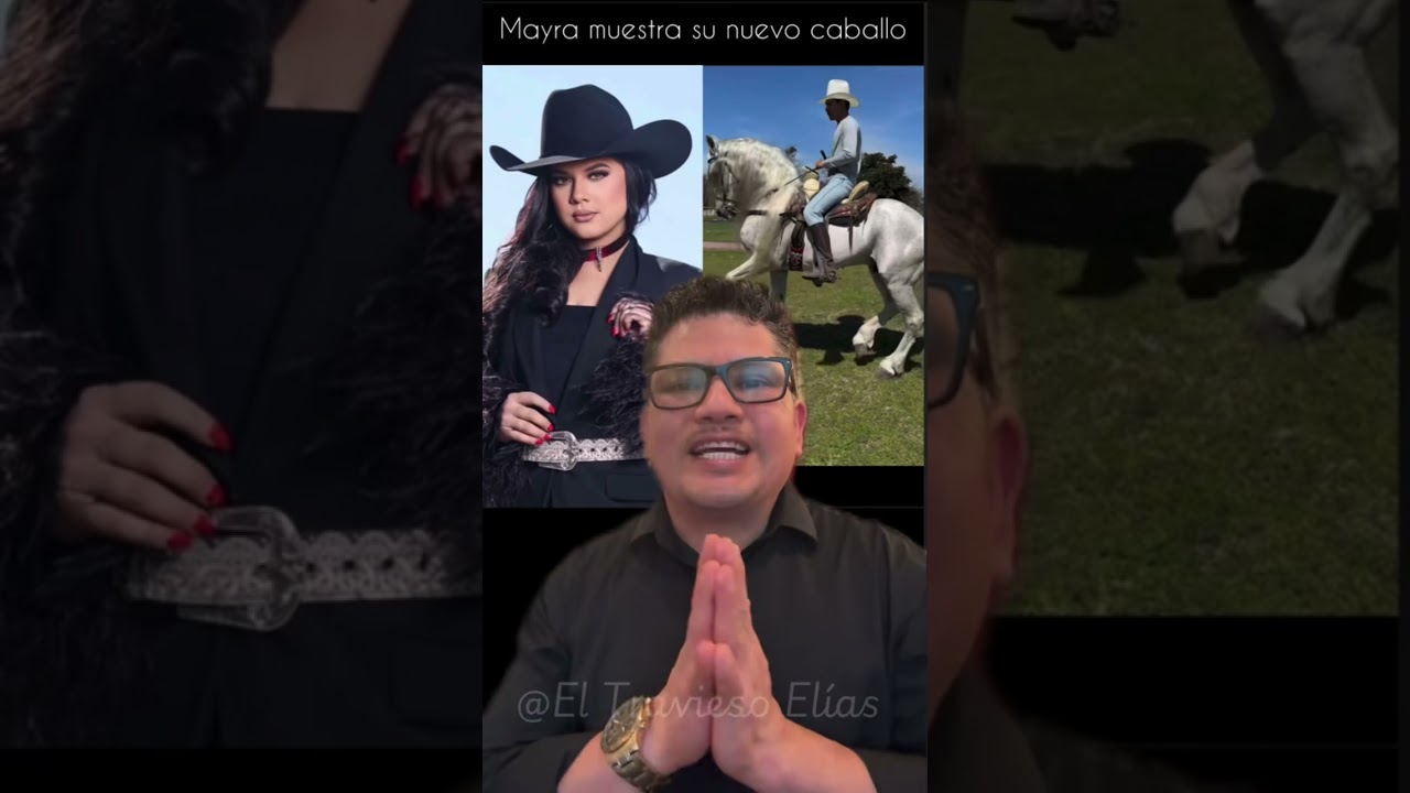 Mayra Alejandra presenta oficialmente su nuevo caballo 1 caballo blanco, elegante fino