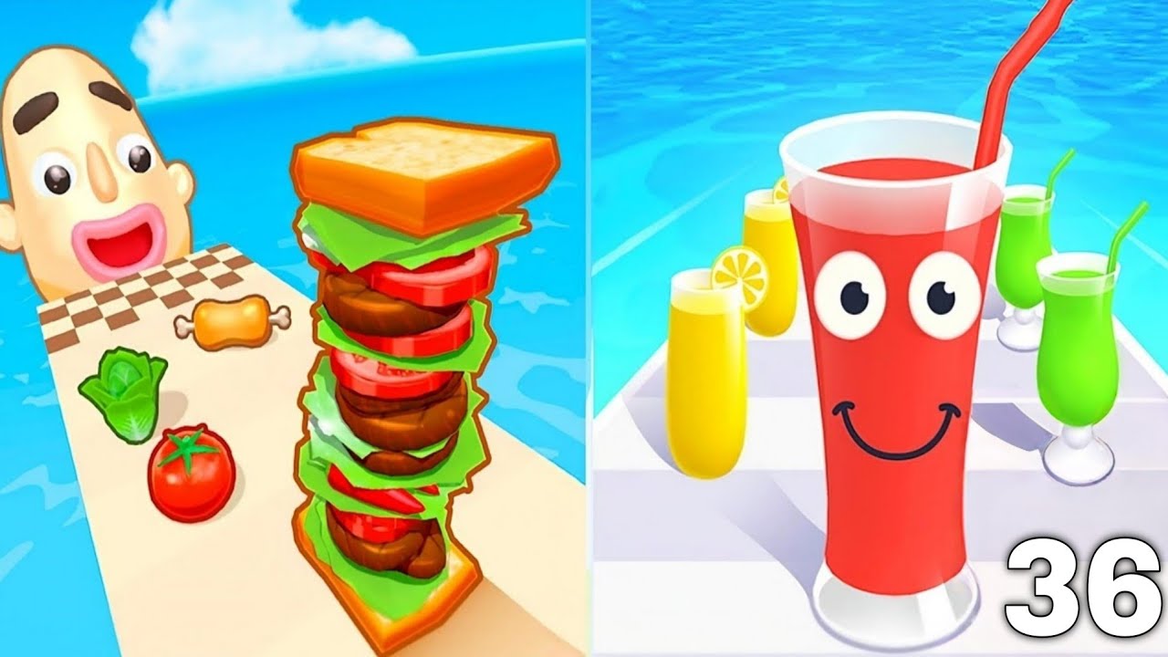 Sandwich Runner vs Juice Runner 2026 – Ultimate Food Battle Gameplay! Crazy Gameplay New Update 