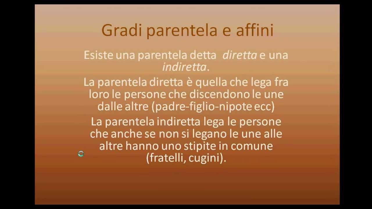 Gradi di parentela e affini Ricerca Genealogica Albero genealogico.avi