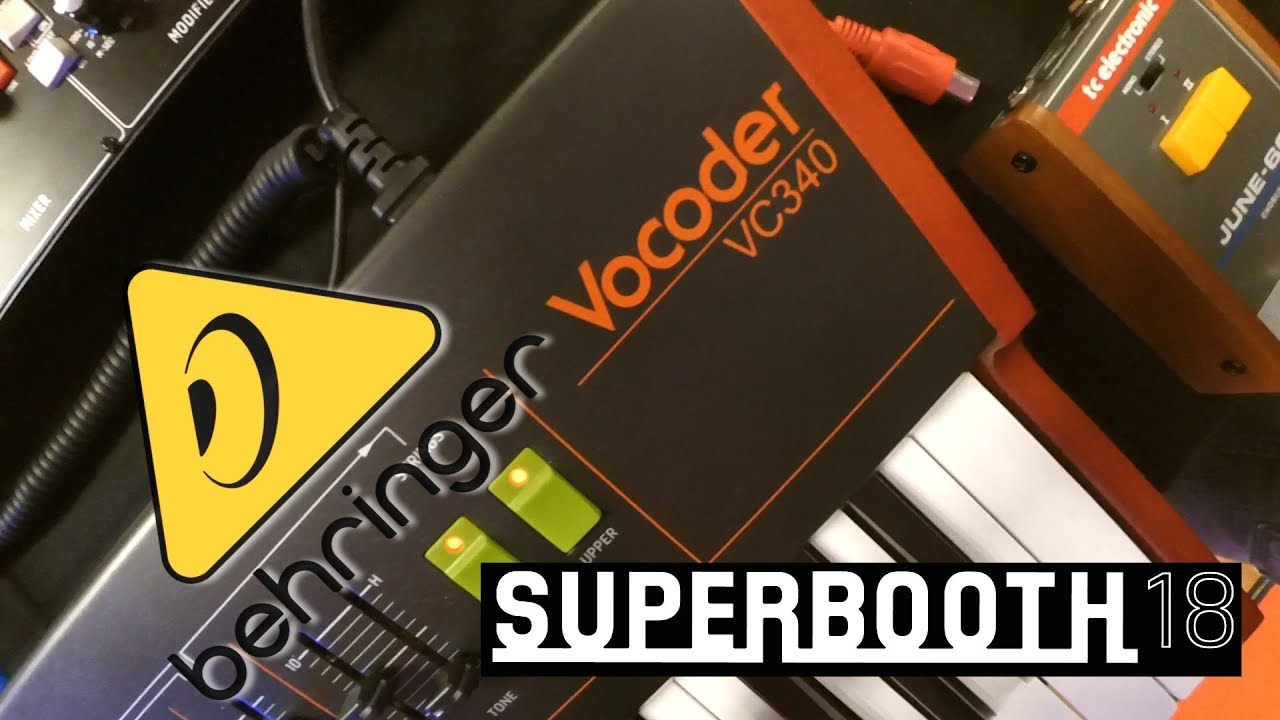 Behringer Vocoder VC340: ремейк легендарного вокодера (Superbooth 2018)