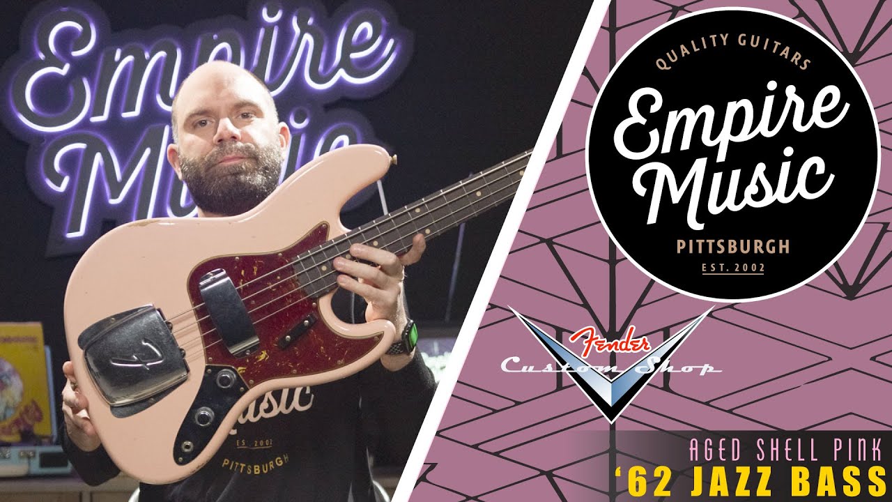 Fender Custom Shop 62 Jazz Bass (Aged Shell Pink) &mdash; EMPIRE MUSIC
