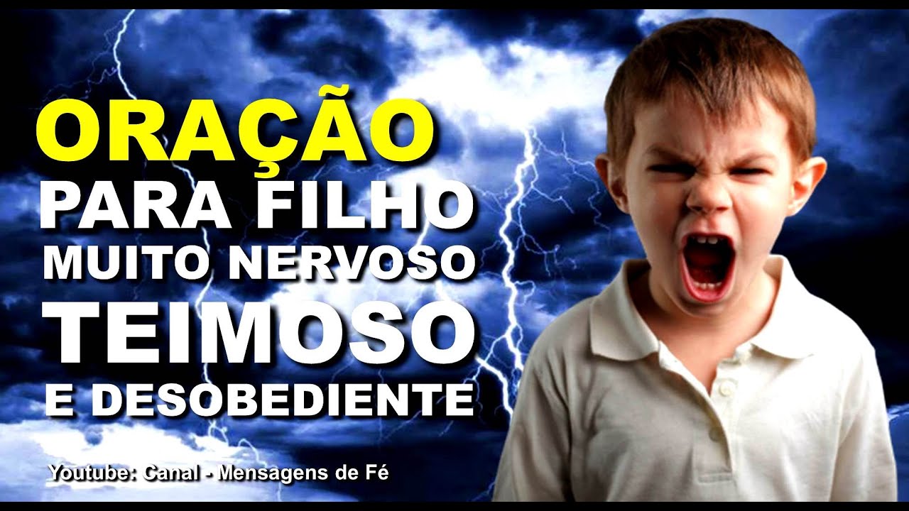 Oração para acalmar filho nervoso, agitado e teimoso