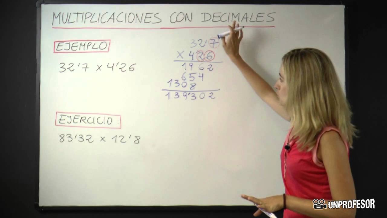 Multiplicar decimales