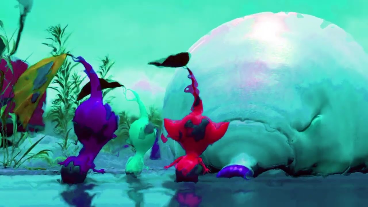 Pikmin Catching/blown away of mud the Pikmin on hippopotamus#inspired#preview 