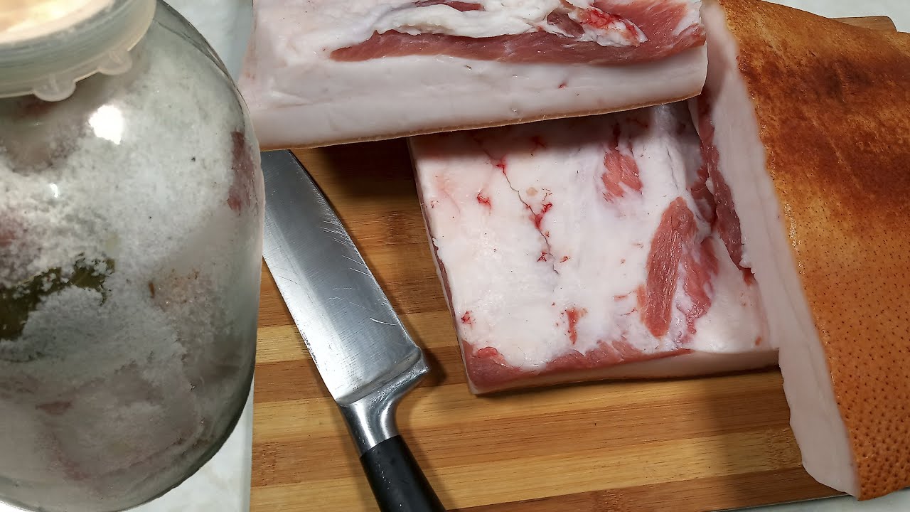 Солим сало в банках без рассола | Как выбрать вкусное сало