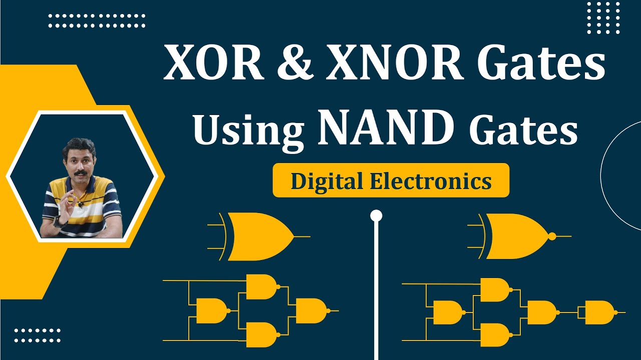how to make XOR gate using NAND gate | How to make XNOR gate using NAND gate | Digital Electronics