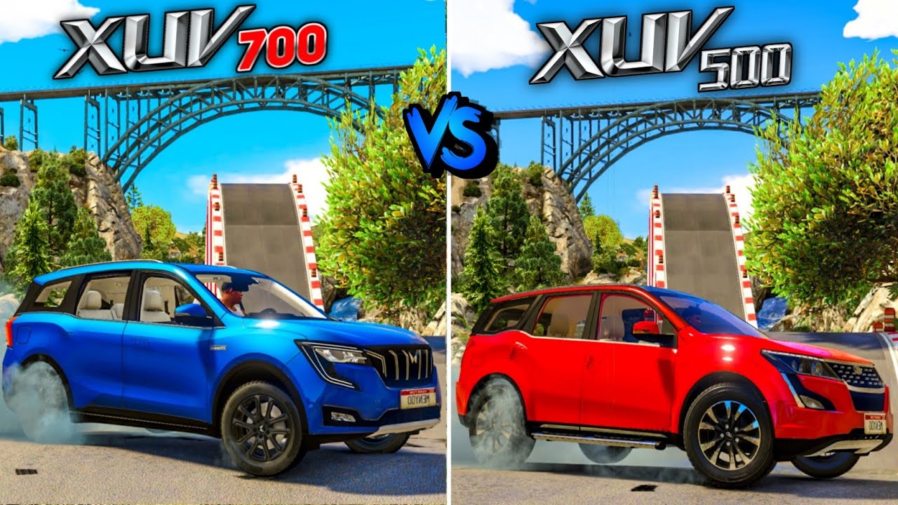 Mahindra XUV 700 Vs Mahindra XUV 500 | Extreme Off-Roading | Gta 5 Indian Cars