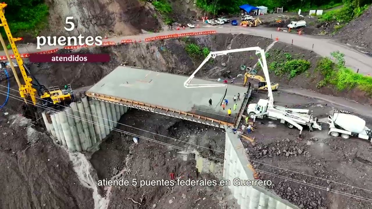 REHABILITA SICT 5 PUENTES FEDERALES EN GUERRERO