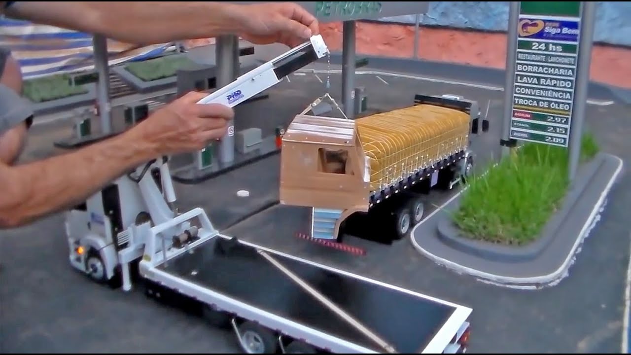 MINIATURA DE CAMINHÃO PRANCHA PLATAFORMA - Feito de Madeira | MINI TRUCK PLANK PLATFORM