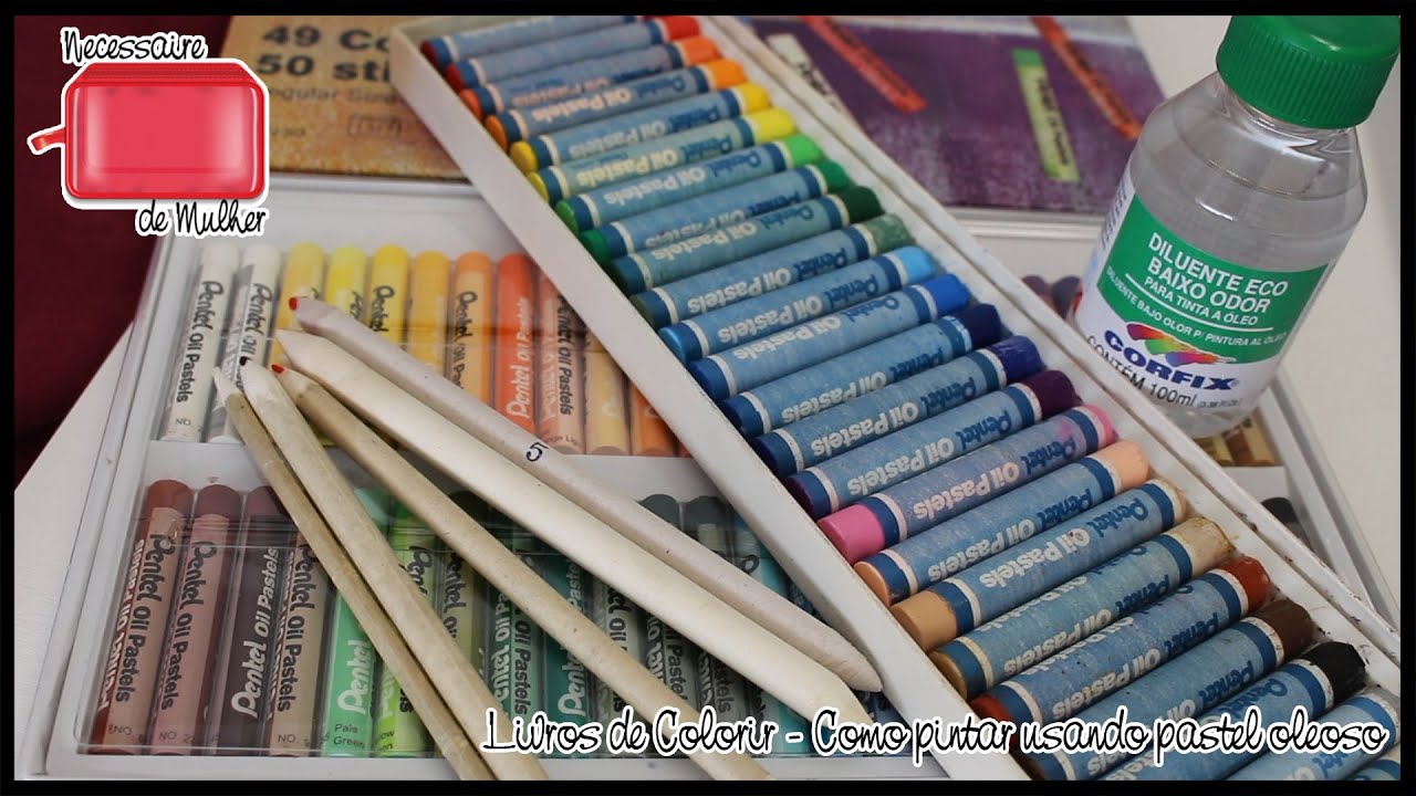 Materiais de pintura: Como eu uso giz pastel oleoso