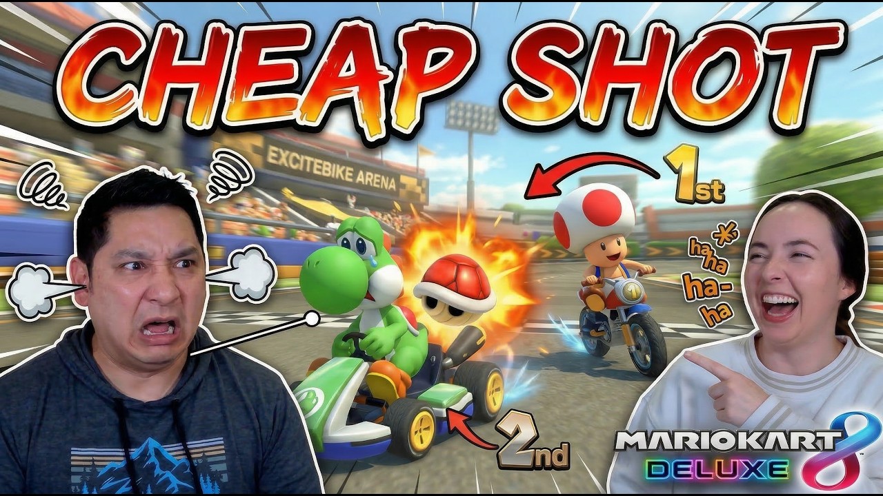 Red Shell at the Finish Line… 1st Place STOLEN! | Mario Kart