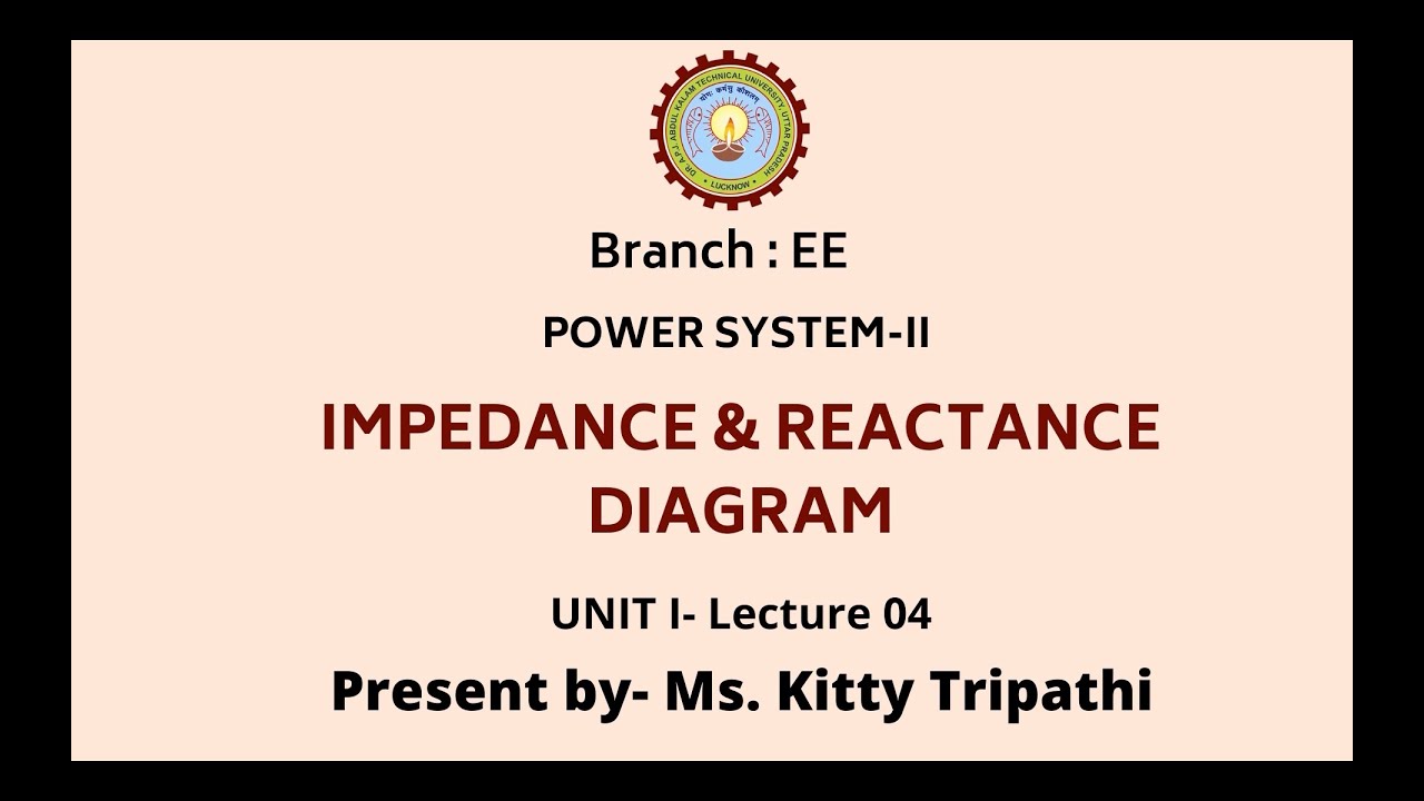Power System-II | Impedance & Reactance Diagram | AKTU Digital Education