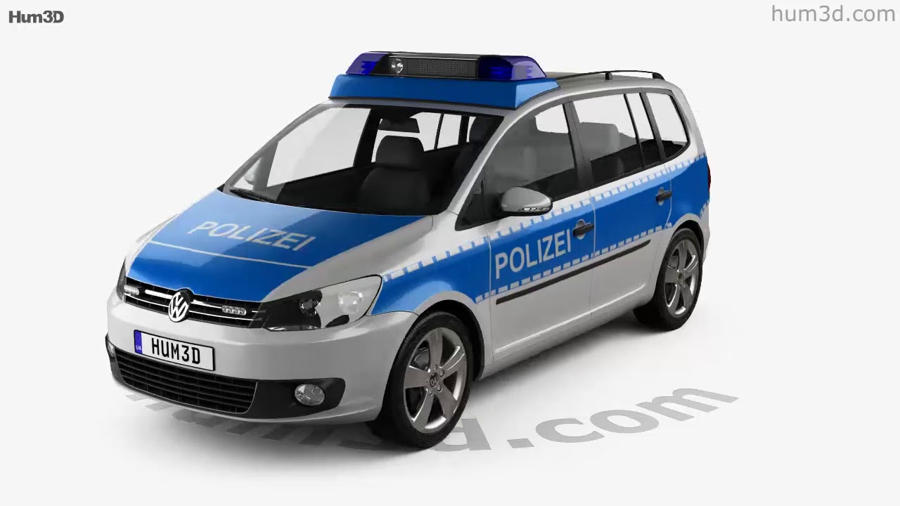 Volkswagen Touran Police Germany 2015 3D model by 3DModels.org
