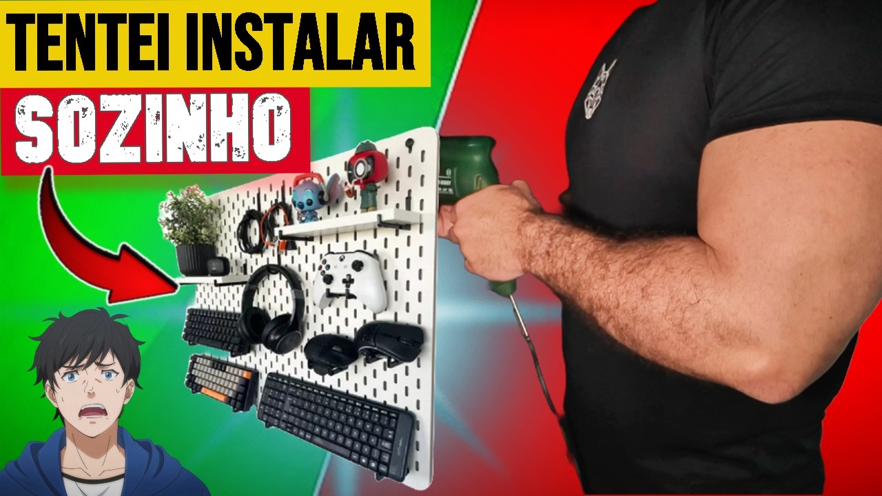 PEGBOARD: A Solução Perfeita para Organizar o seu Setup Gamer! ✅🔨