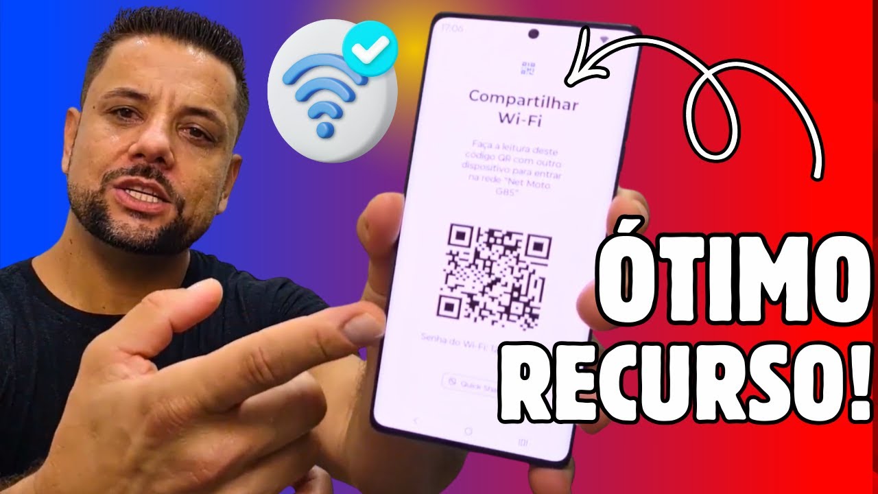MUITO RÁPIDO! ✨ O jeito mais fácil de passar o Wi-Fi no Celular Motorola Moto G85 5G