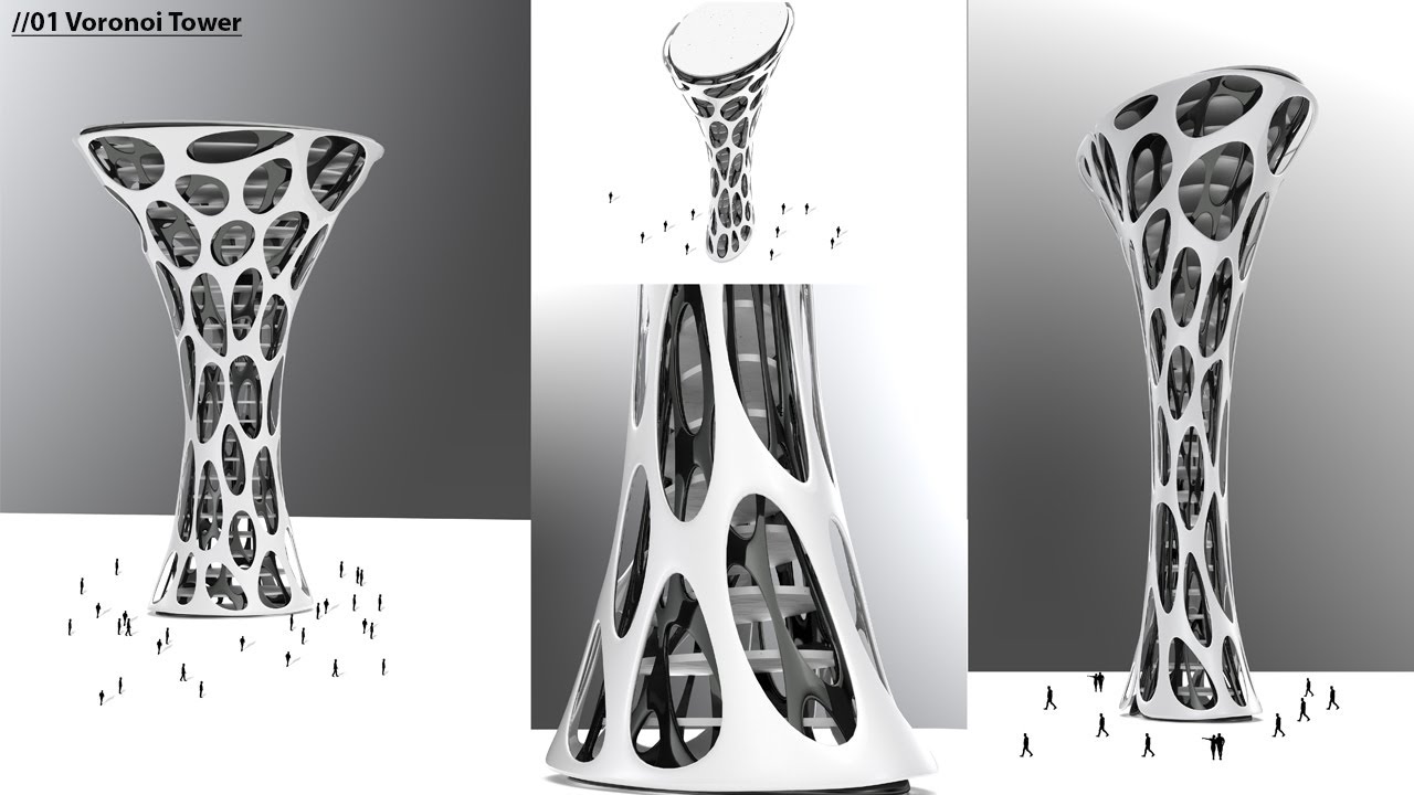 Double skin Facade for tower Rhino Grasshopper tutorial