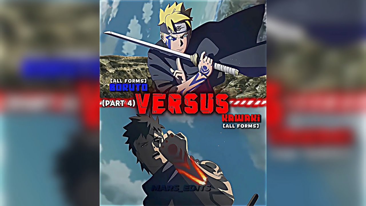 Boruto vs kawaki (all forms) | blue characters vs red characters (part 4)