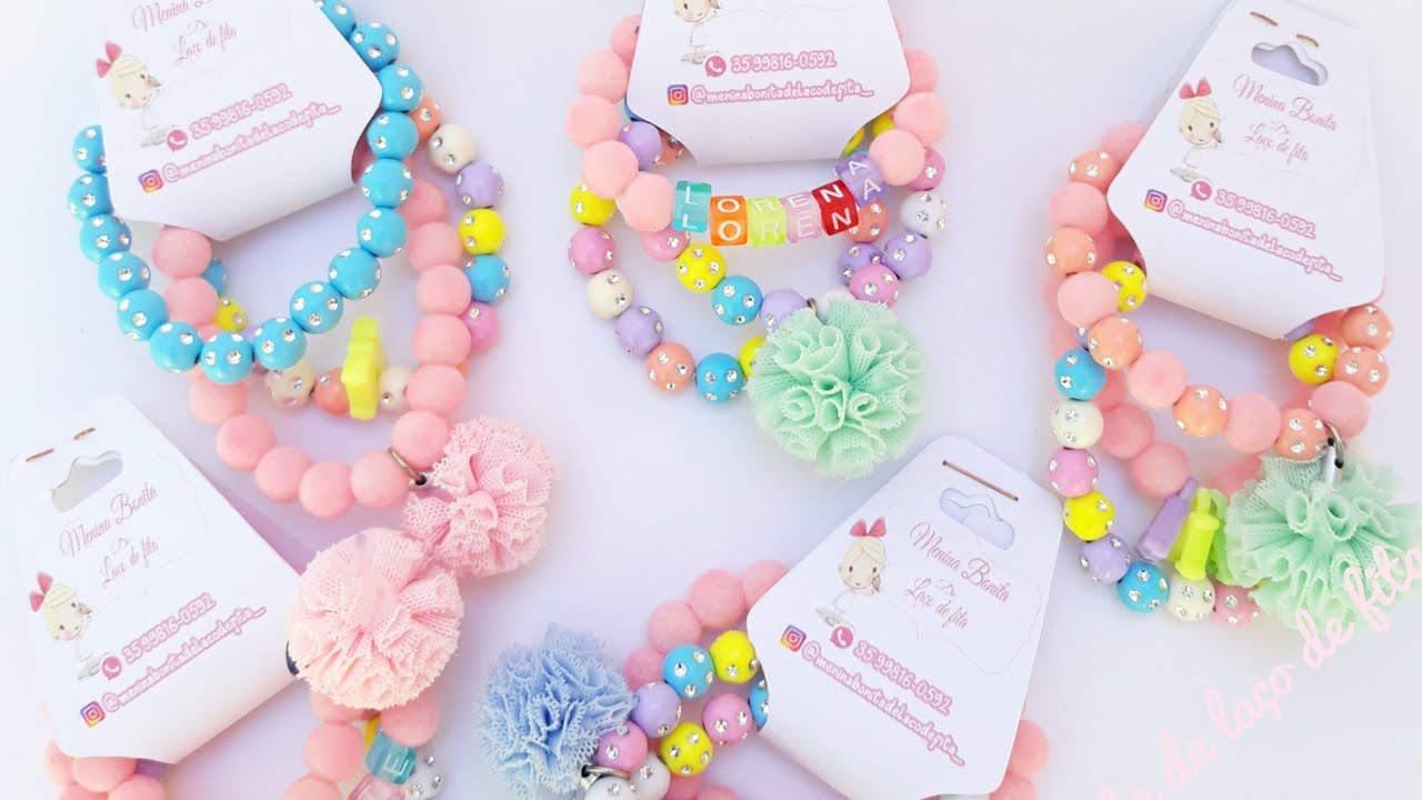 pulseira infantil - DIY  - PAP  - Idéias para você lucrar muito  - Eliana Moreira