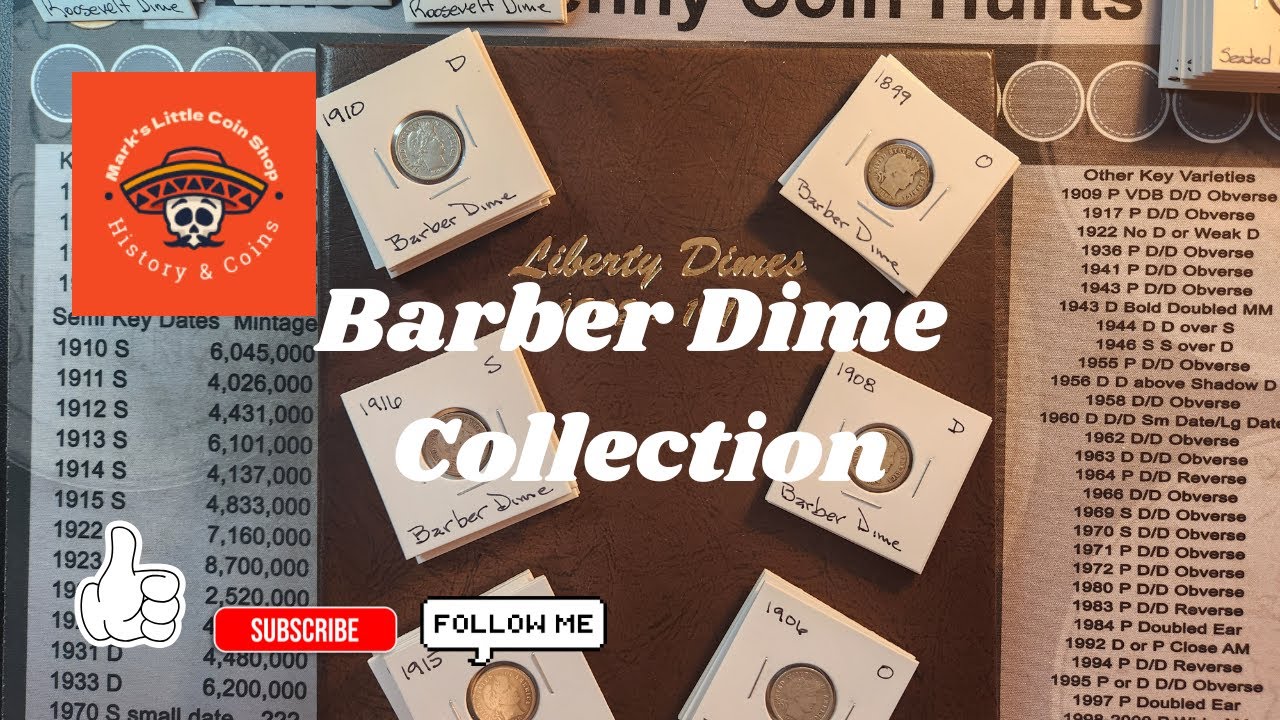 Barber Dime Collection