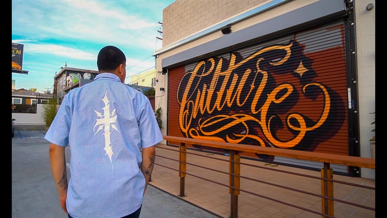 ALFONSO GARCIA LETTERING : GRAIN TRADERS LA MURAL